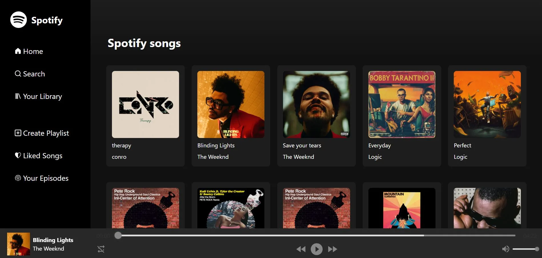 spotify clone proyect